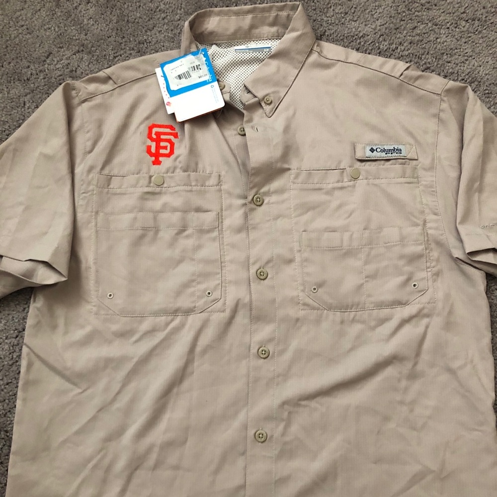 Columbia Brand Giants Fishing Shirt Size Small